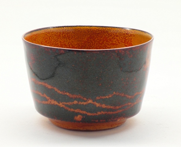 Copper enameled cups for special occasions.
