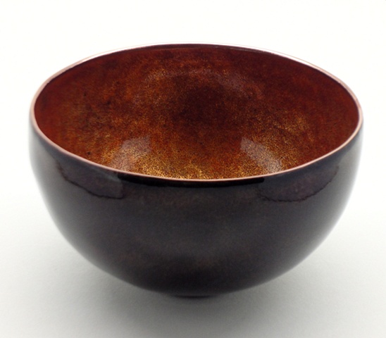 Copper enameled cups for special occasions.