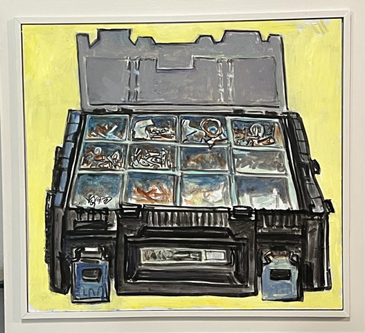 Yellow/black hardware box