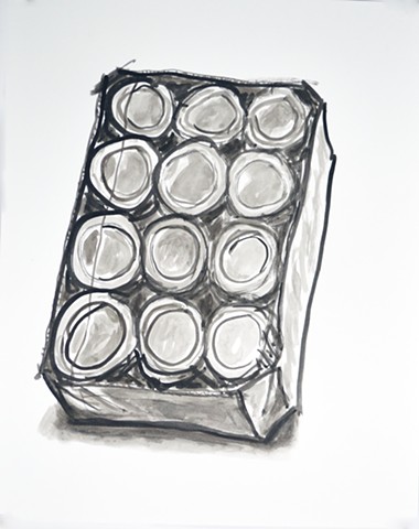 A dozen mason jars (3/4 top)