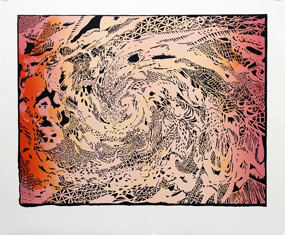 hurricane silkscreen by Frances Gallardo