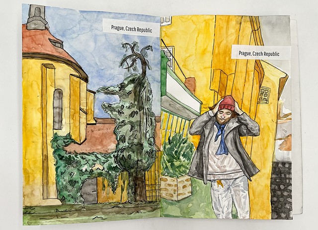 "Berlin, Prague, Krakow" artist book by Morgan Drilling