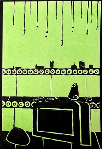 "Manufactured Martyr" Carousel Book Back Cover, Emma Lin, 2026