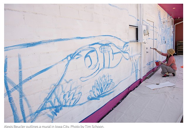 Article: "UI student, faculty artists leaving their mark on 10 Iowa communities"