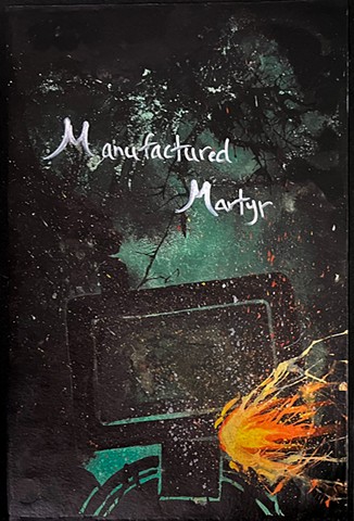 "Manufactured Martyr" Carousel Book Front Cover, Emma Lin, 2026