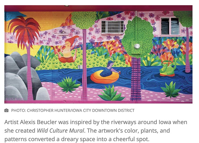 "Wonder Walls: Murals Transform Downtown Iowa City" IOWA MAGAZINE | 03-13-2020 