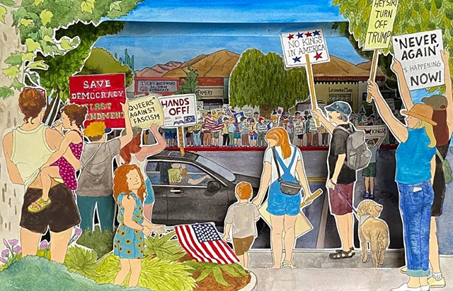 "No Kings in America" by Jin a Ryou, 2025