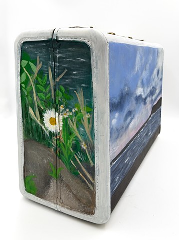 Traveling Suitcase (series of landscape paintings)