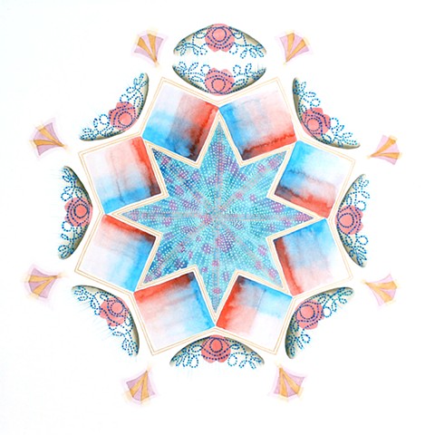 sacred geometry, mandala, soul portrait, pattern