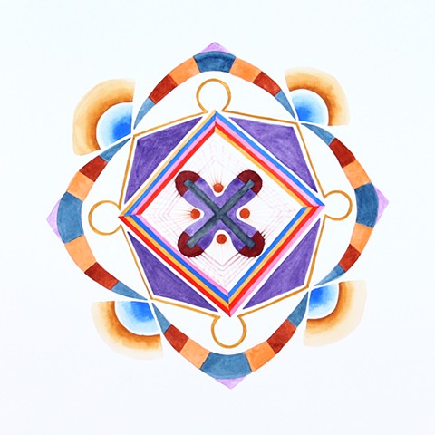 soul pattern portrait spirit art yoga channeling symmetry mandala 