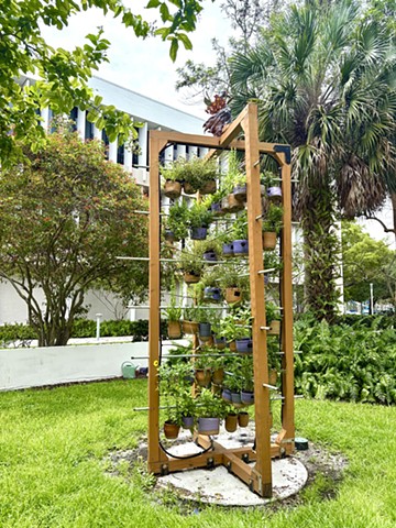 Magali (Public Hanging Garden Sculpture) NSU Mailman Building
