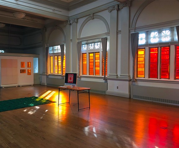 Installation view of The Hunter and The Hunted: Made to Measure