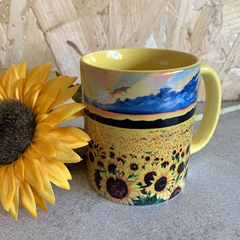 Sunflower Fields mug