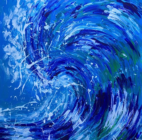 Wave art painting surf art