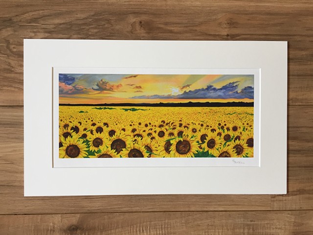 Sunflower print