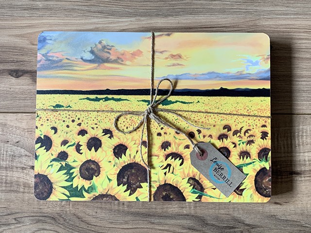 Sunflower art placemats 