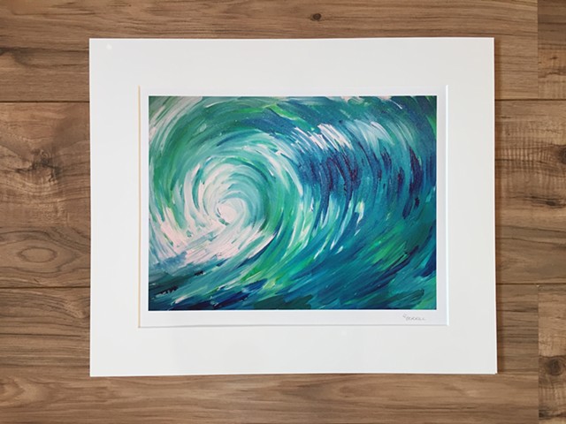 Surf print wave