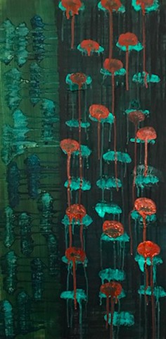 "WATERLILIES 2"
Acrylic on Canvas