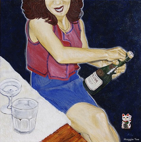 Hostess, Honolulu, bar, champagne, MaggieYee