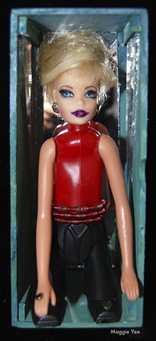 Barbie, thick legs, long arms, chili pepper, glass fun house