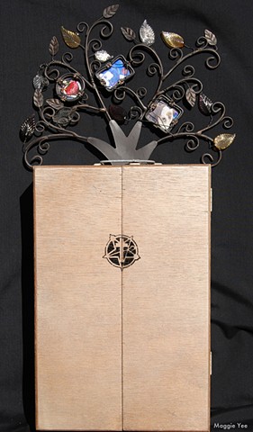 Wood Box, Dias de Los Muertos, maggieyee