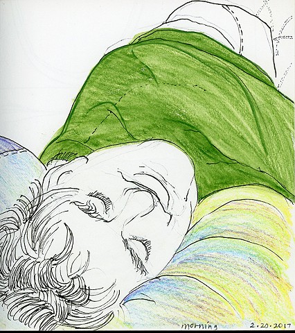 Daily Drawing sleeping spouse