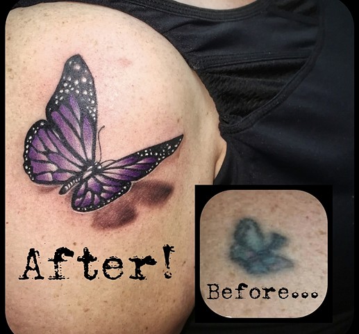 Small butterfly cover-up