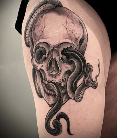 Skull & Snake