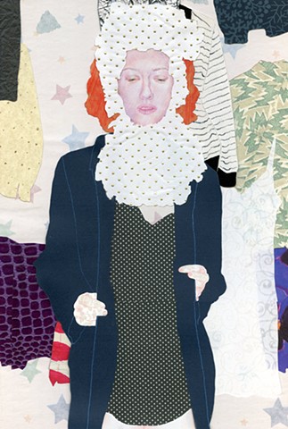 collage hext art portrait portraiture drawing pastel pattern design texture thrift street clothes flea market