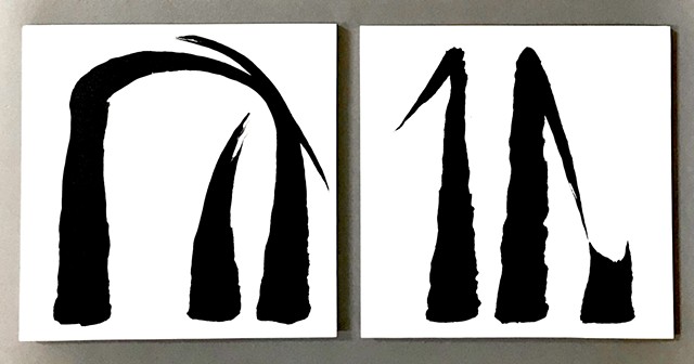 Nature (diptych 3)
(Triangles series)