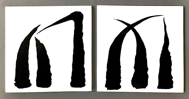 Nourish  (diptych 6)
(Triangles series)