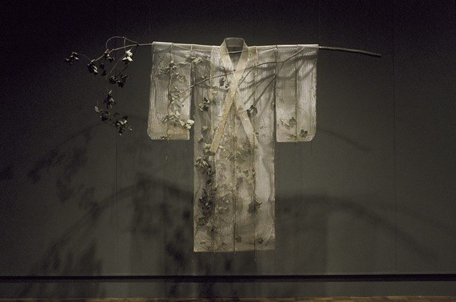 Leaf Kimono, Kristine Aono, sculpture, kimono series