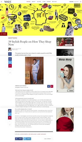 Vogue: Fashion Insiders' Shopping Strategies