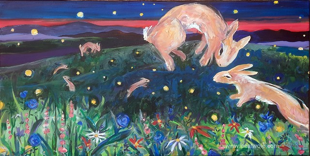 bunnies and fireflies