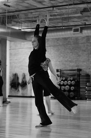 Megan Rhyme in rehearsal with Renegade Dance Architects (of Chicago)