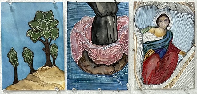 Stitched Postcards: Ecstasy Trees / Ecstasy / Chiesa Nuova