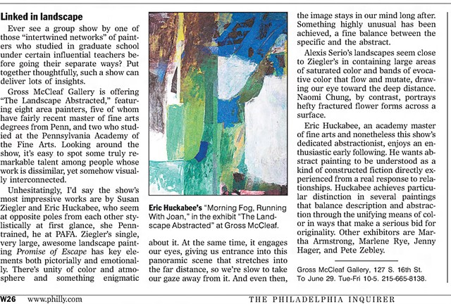 “Linked in Landscape” review by Victoria Donohoe, The Philadelphia Inquirer (June 8, 2012) 
