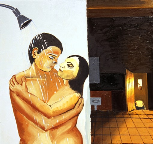 Shower/Orange Room