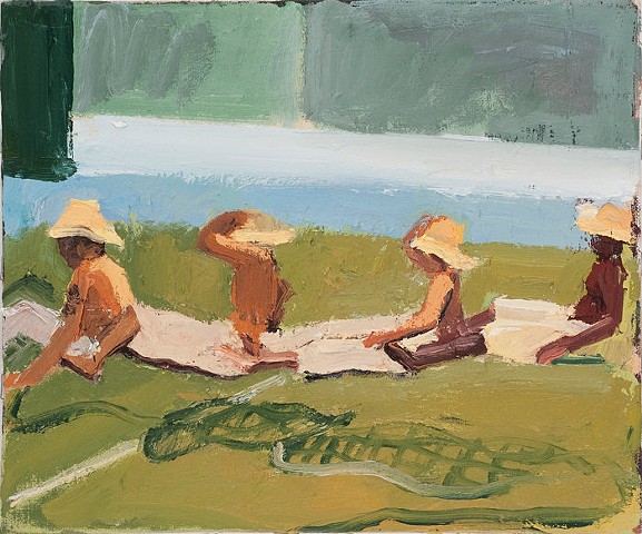 Fishermen Rowing (small version); Collection of Enzo Matera