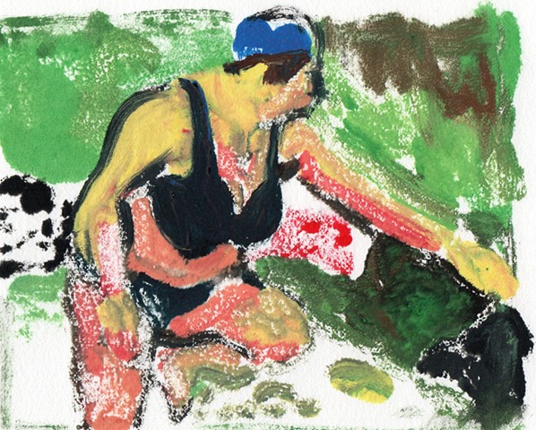Woman with Swim cap and Bikini