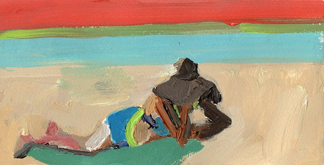 Bather with Sunhat