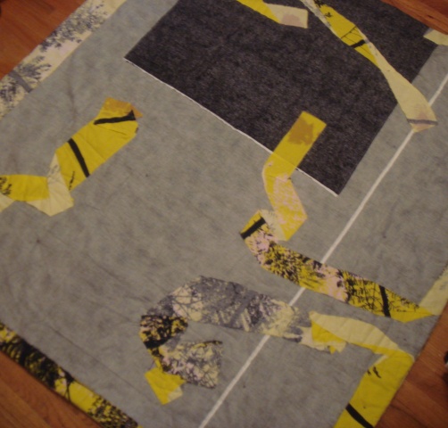 Wine Stained Quilt/ Back