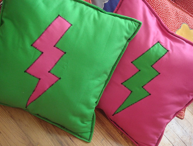 Pink and Green/ Lightning