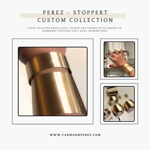 Sculpted Brass Cuff