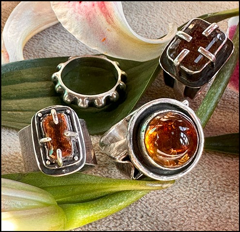Custom-Made Cabochon Rings