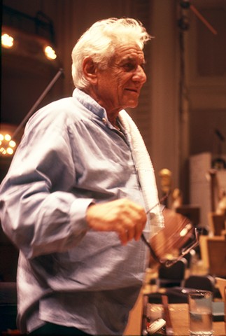 Leonard Bernstein. 1990. 11in. x 14in. Chromogenic print.