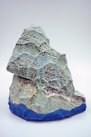 john zimmerman ceramic sculpture landscape mountains clay glaze contemporary
