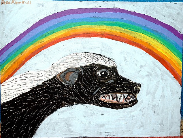 Rainbow Honey Badger