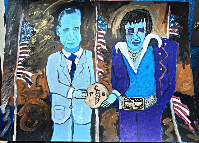 Blue Elvis/Nixon