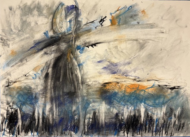 251007  October 7, 2025 conte 18x24 Bee